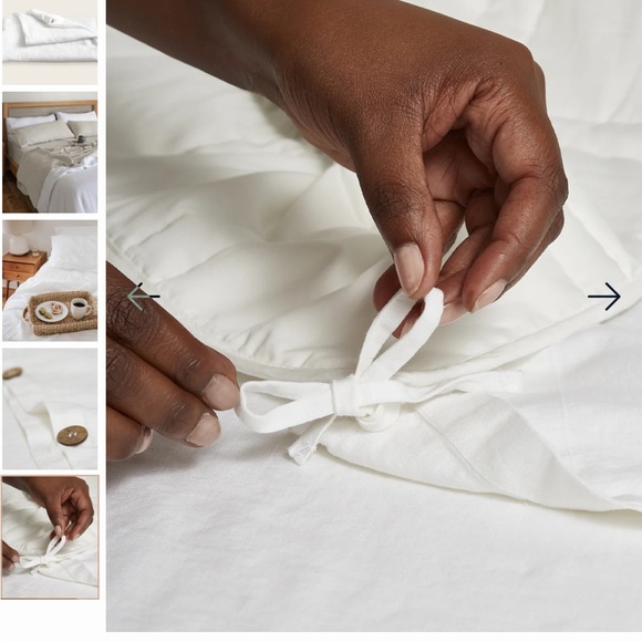 NWT Baloo French Linen Duvet Cover King Blanket - Picture 3 of 10